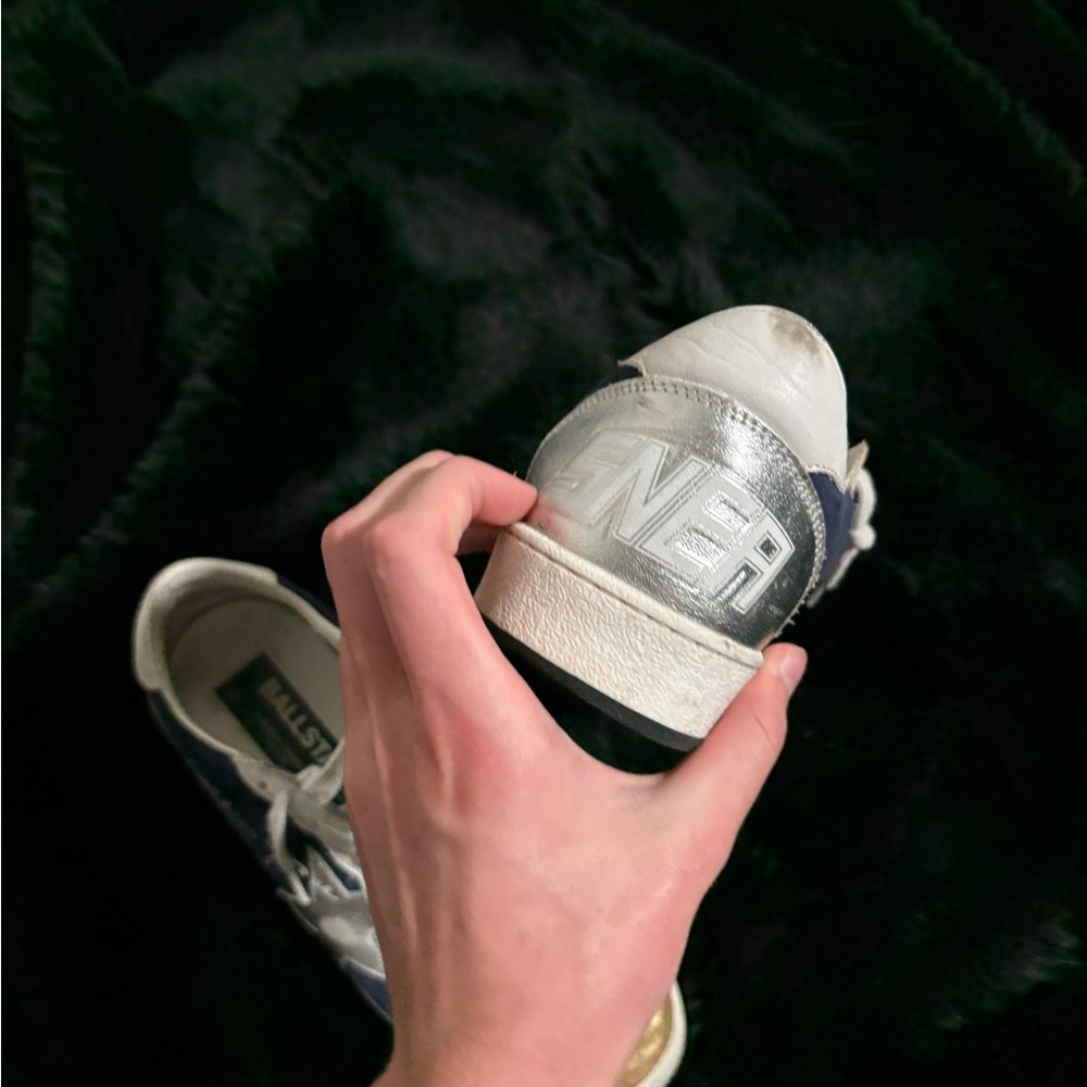 Golden Goose Sneakers with Gold and Blue Accents - Picture 9 of 10